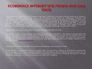 eCommerce Internet site Promo And Sale Ideas