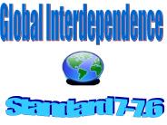 Global Interdependence