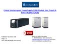 Global Uninterrupted Power Supply (UPS) Market: Size, Trends & Forecasts (2016-2020) PowerPoint PPT Presentation