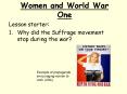 Women and World War One PowerPoint PPT Presentation