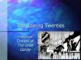 The Roaring Twenties PowerPoint PPT Presentation