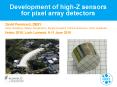 Development of high-Z sensors for pixel array detectors PowerPoint PPT Presentation