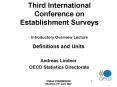 Third International Conference on Establishment Surveys Introductory Overview Lecture PowerPoint PPT Presentation