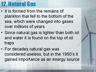 12. Natural Gas