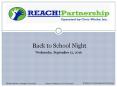 Back to School Night PowerPoint PPT Presentation