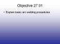 Objective 27.01 PowerPoint PPT Presentation