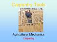 Carpentry Tools PowerPoint PPT Presentation