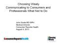 Choosing Wisely PowerPoint PPT Presentation