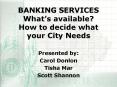 BANKING SERVICES What PowerPoint PPT Presentation