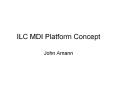 ILC MDI Platform Concept PowerPoint PPT Presentation