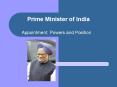Prime Minister of India PowerPoint PPT Presentation