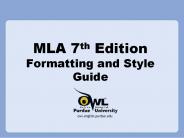 MLA 7th Edition Formatting and Style Guide