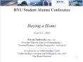 BYU Student Alumni Conference PowerPoint PPT Presentation