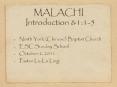 MALACHI Introduction PowerPoint PPT Presentation