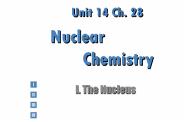 Unit 14 Ch. 28  Nuclear  Chemistry