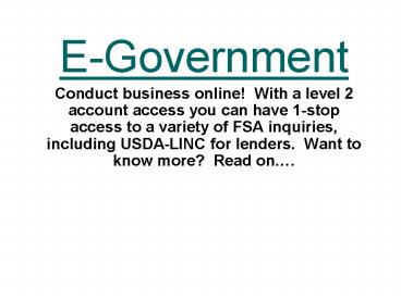 E-Government