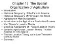 Chapter 13 The Spatial Organization of Agriculture PowerPoint PPT Presentation