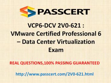 VMware VCP6-DCV 2V0-621 dumps