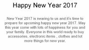 Happy New Quotes For 2017