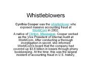 Whistleblowers