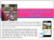 GPS Tracking Devices for Kids