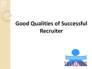 Good Qualities of a Successful Recruiter