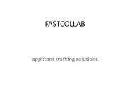 applicant tracking solutions - fastcollab