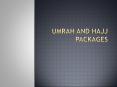 Hajj and Umrah Services 2016 PowerPoint PPT Presentation