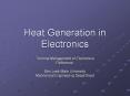 Heat Generation in Electronics PowerPoint PPT Presentation