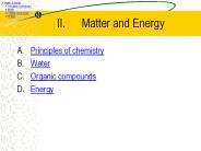 Matter and Energy
