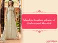 Dazzle in the ethnic splendor of Embroidered Anarkali PowerPoint PPT Presentation