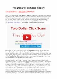 Two Dollar Click Scam Report