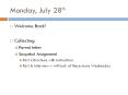 Monday, July 28th PowerPoint PPT Presentation