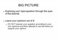 BIG PICTURE