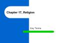 Chapter 17, Religion PowerPoint PPT Presentation