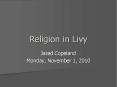 Religion in Livy PowerPoint PPT Presentation