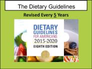 The Dietary Guidelines