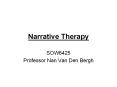 Narrative Therapy PowerPoint PPT Presentation
