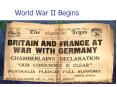 World War II Begins PowerPoint PPT Presentation