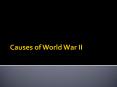 Causes%20of%20World%20War%20II PowerPoint PPT Presentation