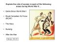 Explain the role of women in each of the following areas during World War II PowerPoint PPT Presentation