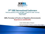 19th XBRL International Conference 