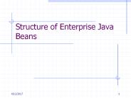 Structure of Enterprise Java Beans