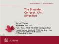 The Shoulder: Complex Joint Simplified PowerPoint PPT Presentation