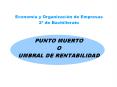 PUNTO MUERTO O UMBRAL DE RENTABILIDAD PowerPoint PPT Presentation