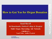 How to Get Yes for Organ Donation