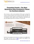 Presenting Furnito - The Next Generation Odoo Ecommerce Theme for Furniture Industry PowerPoint PPT Presentation