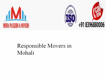 Responsible Movers in Mohali