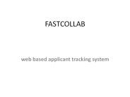 web based applicant tracking system - fastcollab