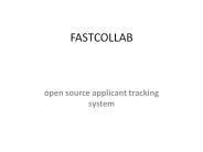 open source applicant tracking system - fastcollab